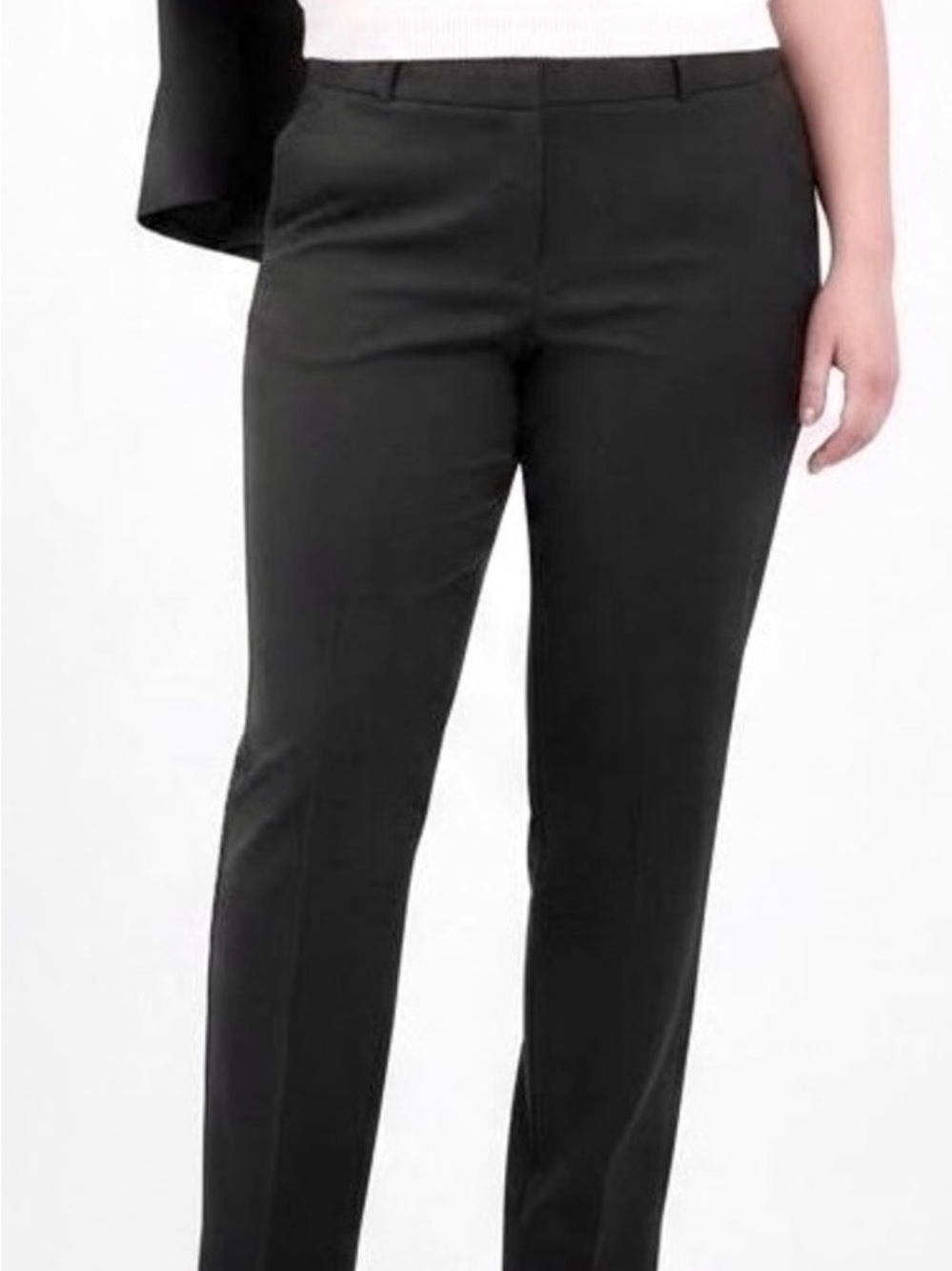 Banana Republic Ryan Black Straight-Leg Dress Pants (size: 16S)